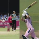Bizarre! Ryan Higgins gets out hit wicket by his own flying bat at Lord’s
