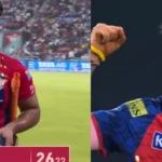 یوزویندر چاہل کا لکھنؤ سپر جائنٹس کے خلاف جارحانہ انداز، رشبھ پنت کو آؤٹ کرنے پر جشن